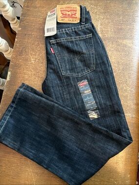 Levi's Dark Blue Relaxed Boys Jeans 505
